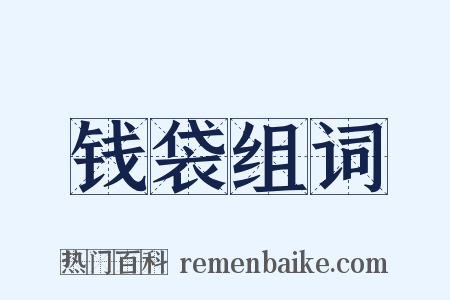 钱袋组词是什么意思的图片